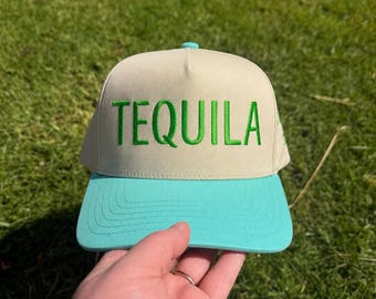 Tequila Embroidered Trucker Hat - side note add on available