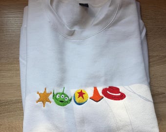 Ready to Ship TS Icons Embroidered Crewneck Size LARGE