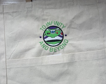 To infinity and beyond embroidered Tote bag