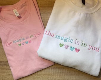 Magic is in You Embroidered Crewneck