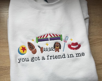 Ready to Ship You got a friend in me Embroidered Crewneck Size LARGE