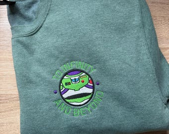 Ready to Ship To Infinity and Beyond Embroidered Crewneck Size MEDIUM