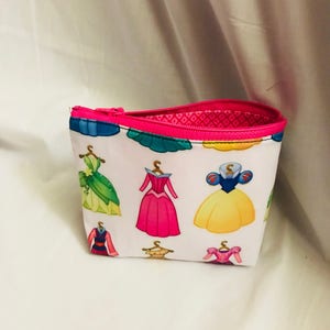 Disney princess dress makeup bag