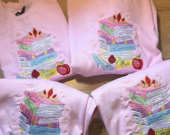 Ready to Ship Princess Book Club Embroidered Crewneck