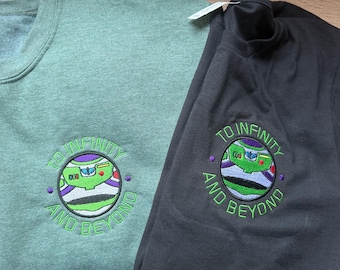 To infinity and Beyond Embroidered Crewneck