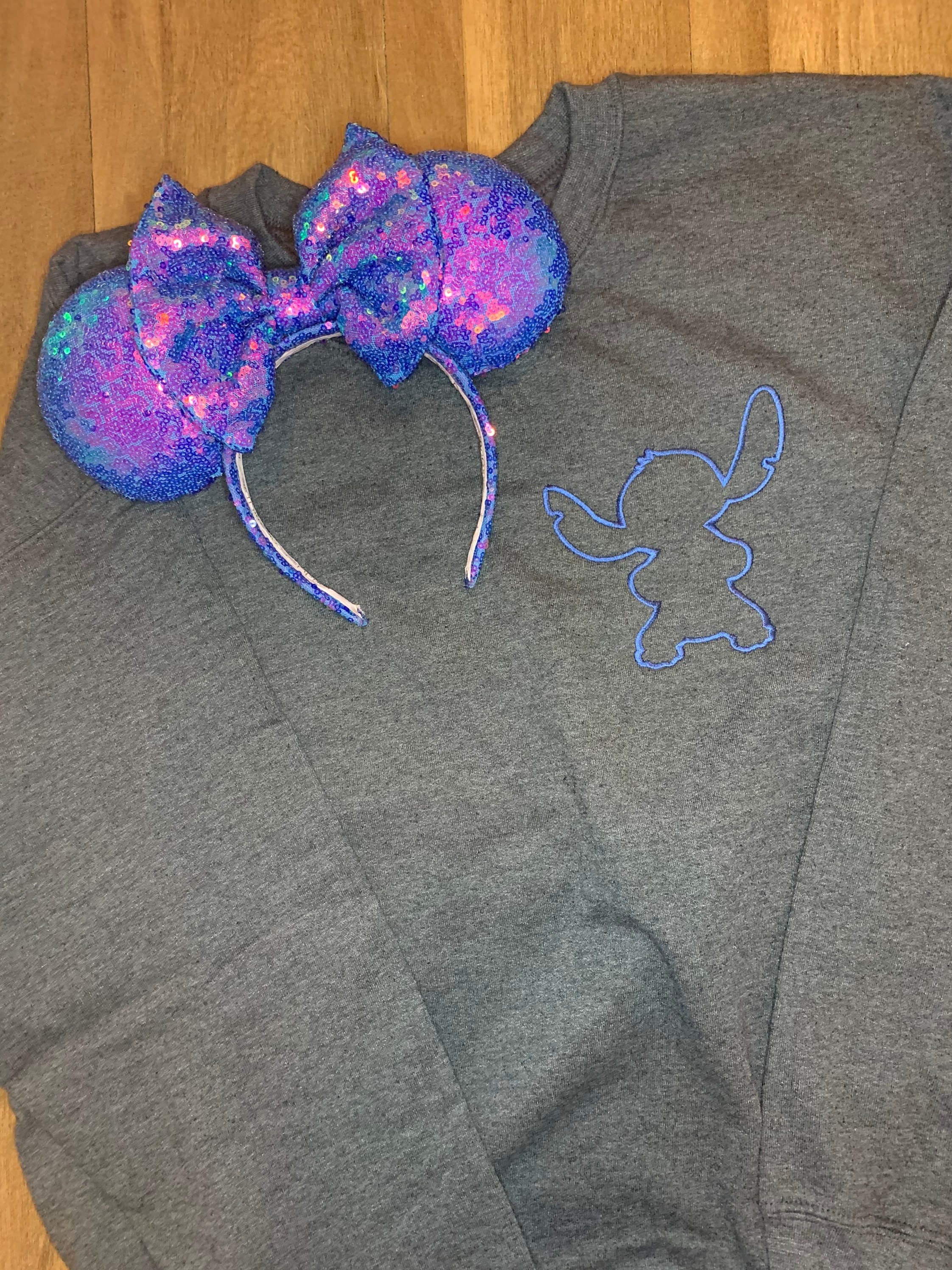 Stitch Embroidered hoodie pullover or 1/4 zip Etsy