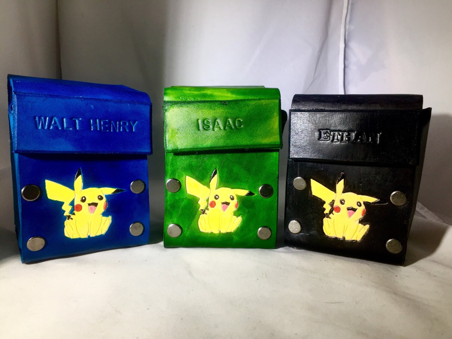 Pokemon Leather Deck Box Magic Leather Deck box YuGiOh Etsy