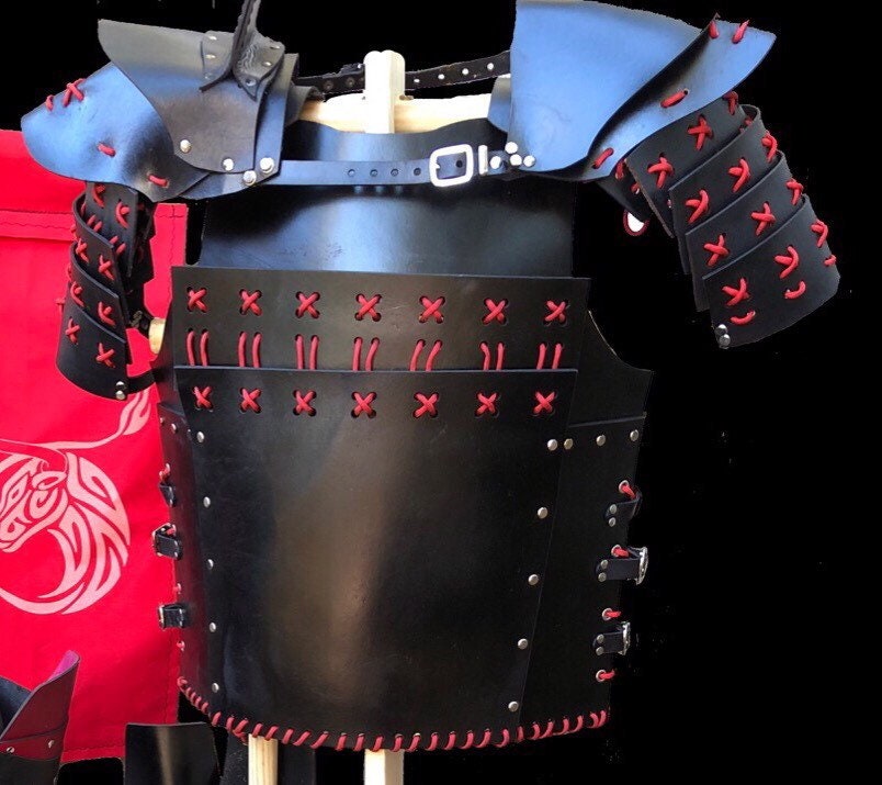 Samurai Armor Chestpiece and Shoulders Samurai Folding Armor Etsy