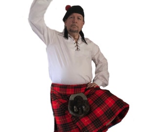 Tartan Kilts - 32" thru 38" Waist Sizes - Clan Specific Wool Scottish kilts -P