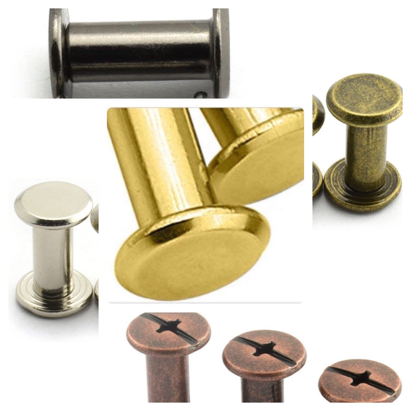 Chicago Screw Rivets M5x6mm 10mm 12mm 5 Colors to Choose Etsy Australia