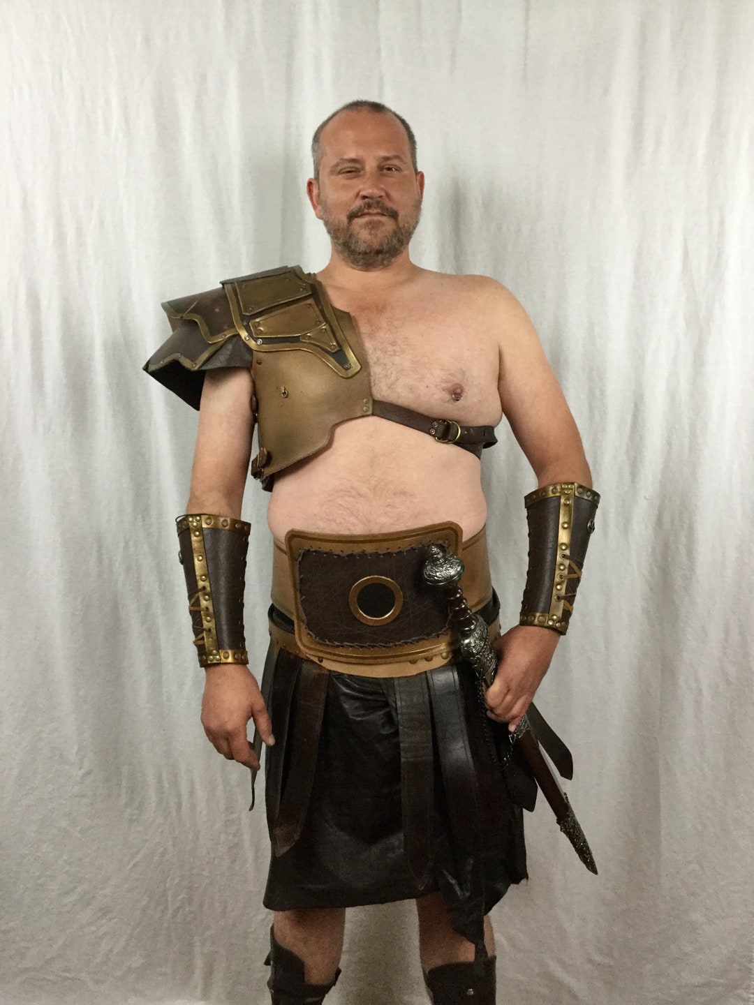 Medieval Roman Armor Gladiator Leather Waist Wide Belt Corset Belt SCA Larp