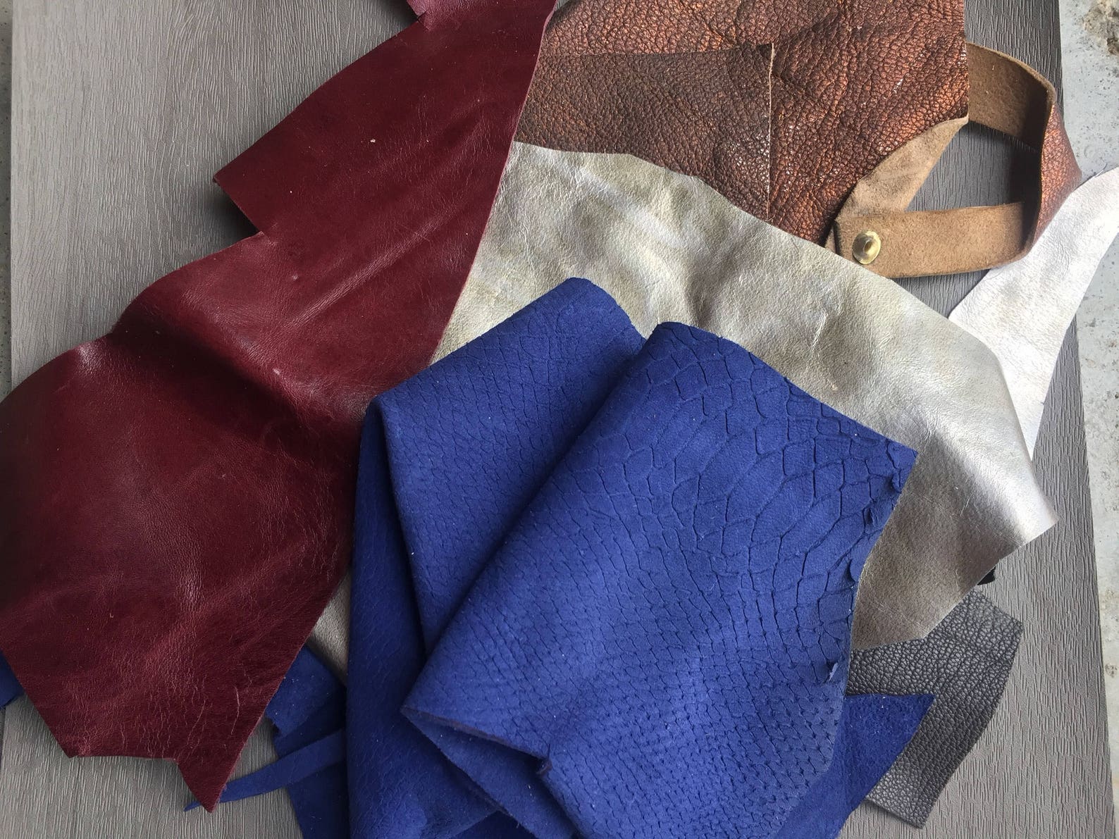 Scrap Leather Discount Leather Veg Tanned Leather for Etsy