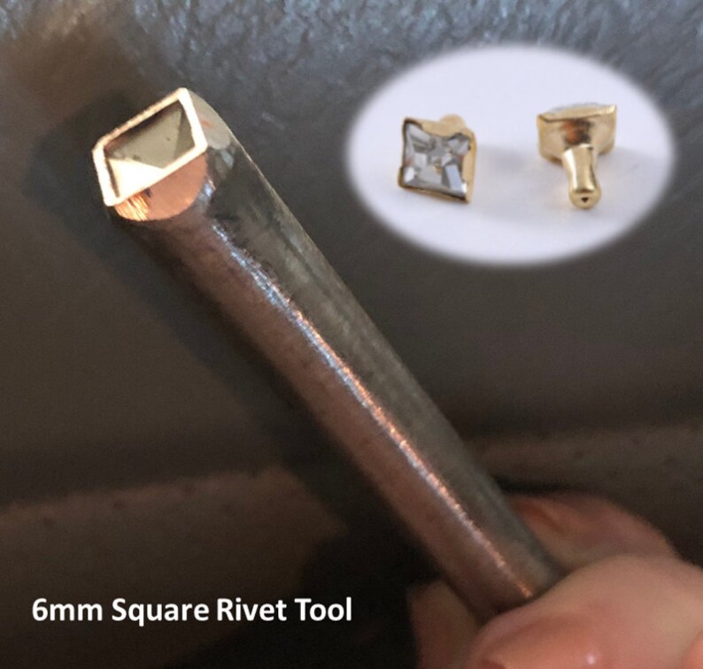 Square Crystal Rivets 6mm Size New Premium Quality Etsy