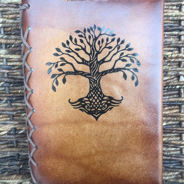 Tree of Life Journal - Refillable Leather Journal - A5 Journal - Makes a great journal gift for her!