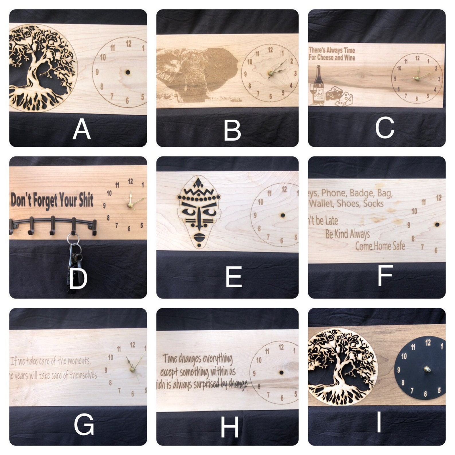 DIY Clock Key holder Home decor and Organization Paint Etsy