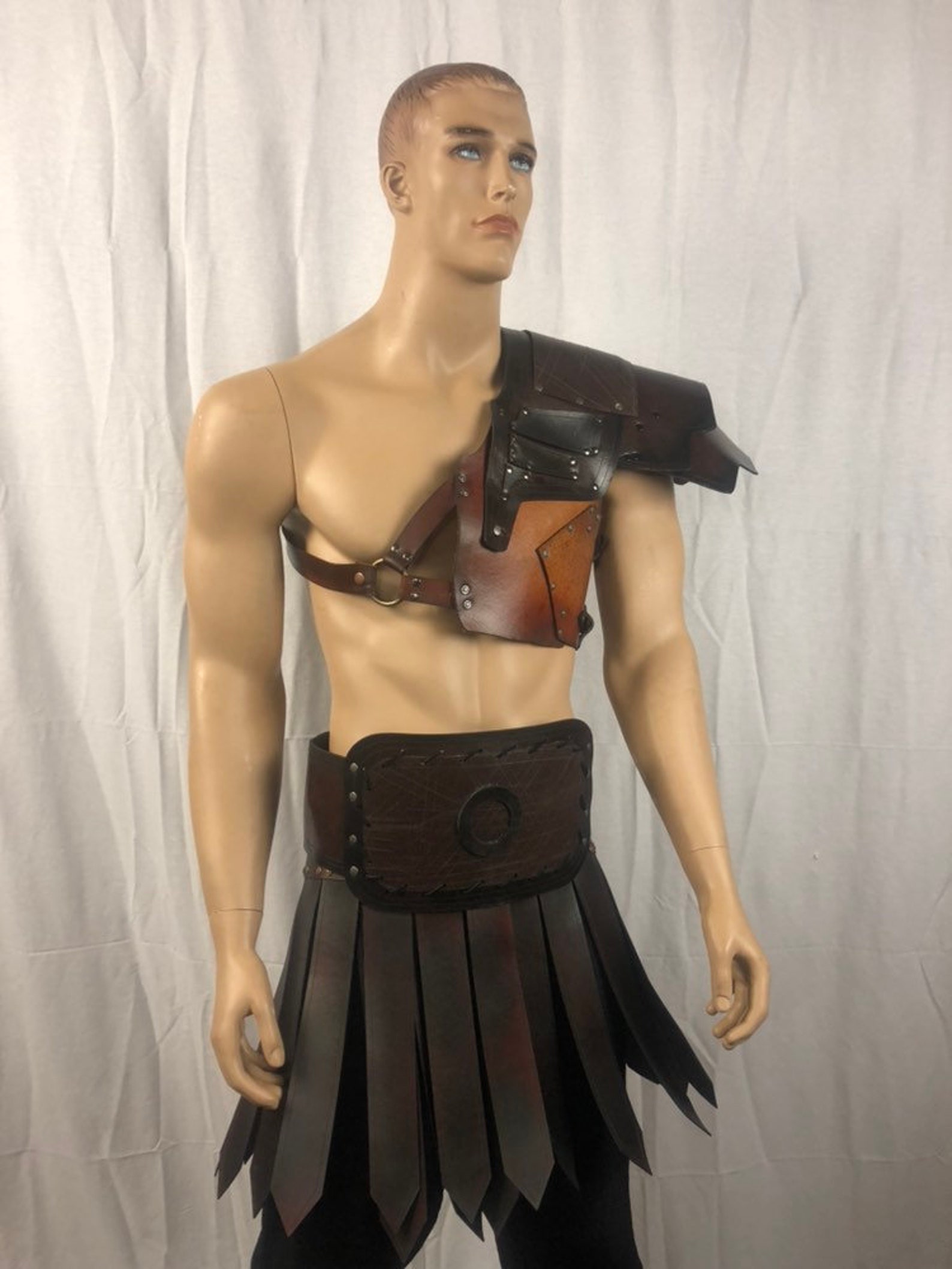 Armadura De Cuero De Gladiador Despiadado