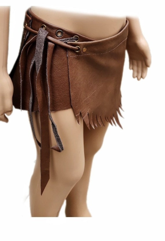 Boys Leather Barbarian Costumes Tarzan Costume Loin Cloth Etsy