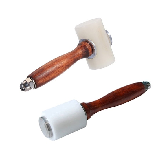 2 Pcs Leather Carving Hammer,Leather Mallet,Wooden Handle Nylon  Hammer,Leather Tools For Handmade DIY Leather Work - AliExpress