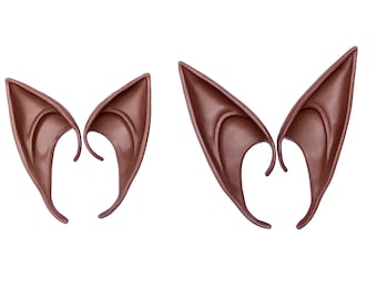 Dark Brown Elven Ears - Cosplay Ears -1