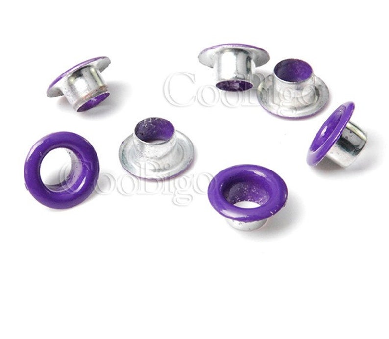 Colored Eyelets 50ct 6mm 1/4 Eyelets for Leather Clothing Etsy