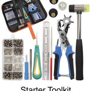 Craft Rivets Eyelets Starter Craft Toolset for Eyelets, Rivets, and Crystal Installation P ...