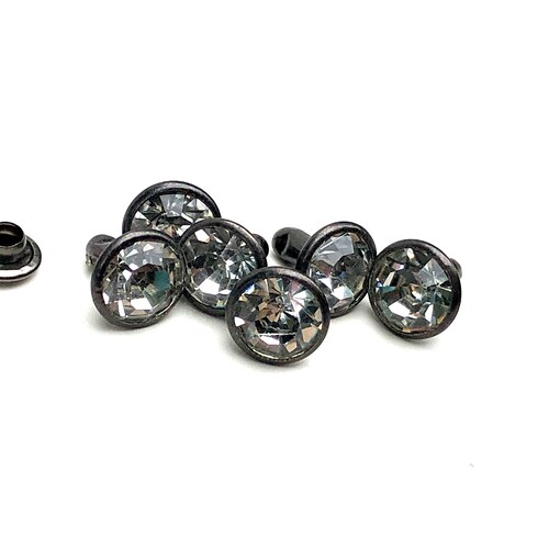 New 12mm Drusy Crystals With Rim Sets 48ss Crystal Rim Sets - Etsy