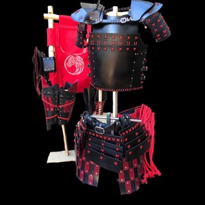 Samurai Leather Armor Set - Custom Designs and Colors Available - Made to your measurements