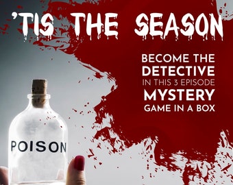 Murder Mystery Game Delivered To your Door!  Tis The Season 3 Box Set - BLACK FRIDAY DEALS!