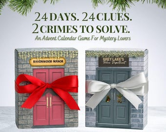 24 días, 2 asesinatos por resolver / Calendario de Adviento / Regalo navideño único para fans del true crime