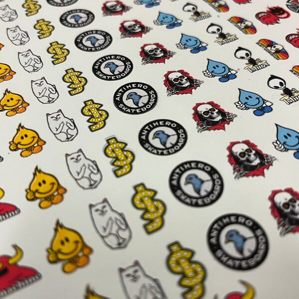 Miniature Sticker Variety Pack für Fingerboards