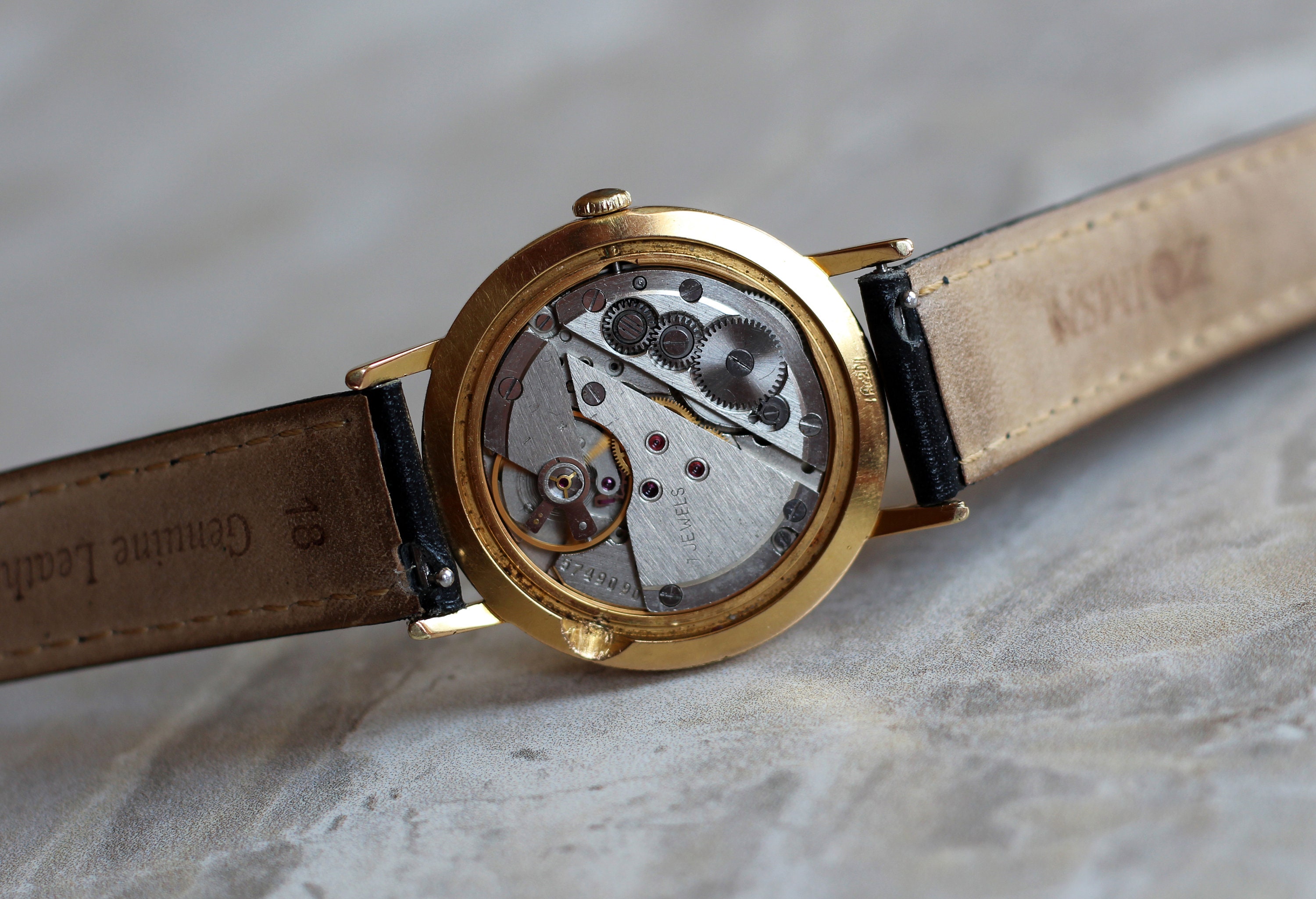 Vintage mechanical watch Poljot original gold | Etsy