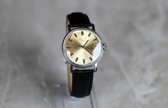 Vintage mechanical watch "Poljot", 1970s. Watch fo