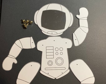 Astronaut to Print - Color - Cut  with optional Mirror helmet  This is a Digital File