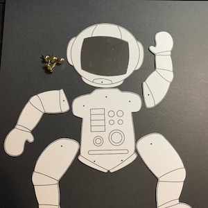 Astronaut to Print - Color - Cut  with optional Mirror helmet  This is a Digital File