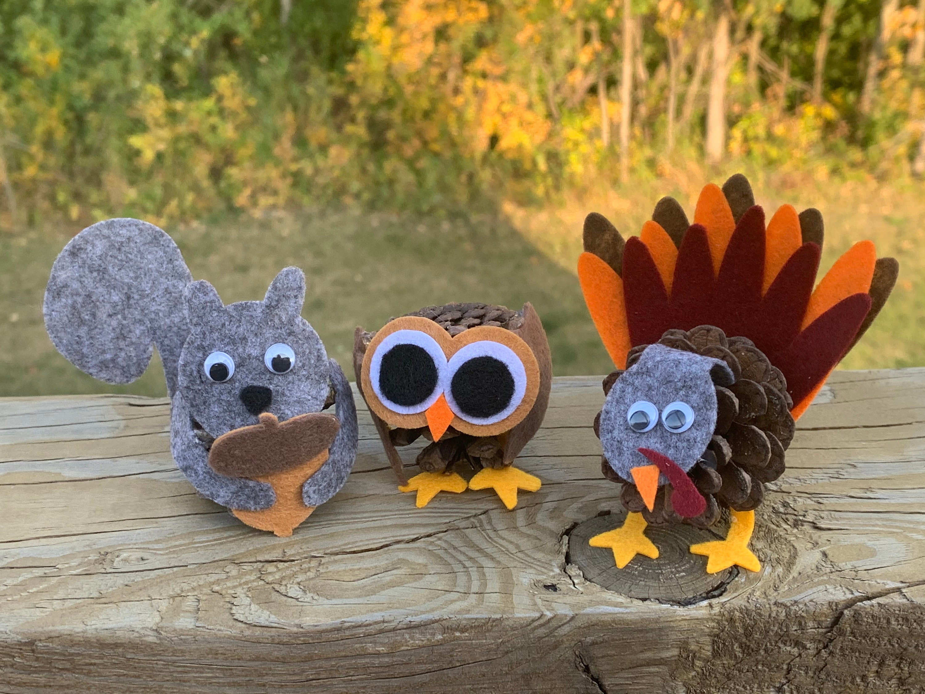 Pine Cone Kid's craft pattern - full pattern and tutorial to make a…