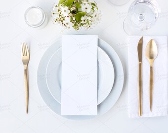 Download Wedding Menu Mockup Wedding Stationery Mockup Styled Stock Photography Dinner Plate Wedding Program Card Mockup Greenery Psd Jpeg Free Downloads 4 444 Logo Mockups PSD Mockup Templates