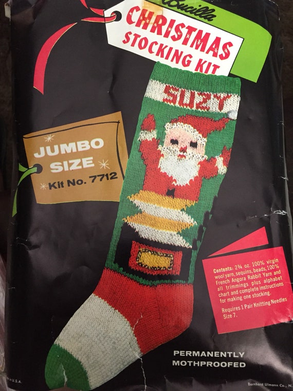 Vintage Htf Bucilla Christmas Heirloom Knit Stocking 7712 Jack In The Box Toy Santa Pattern Instructions Only Vintage Htf Bucilla Christmas Heirloom Knit Stocking 7712 Jack In The Box Toy Santa Pattern Instructions Only