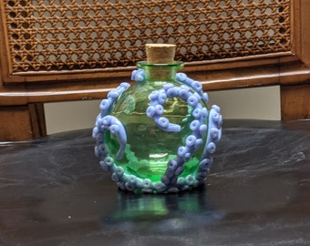 Green and Purple Tentacle Bottle