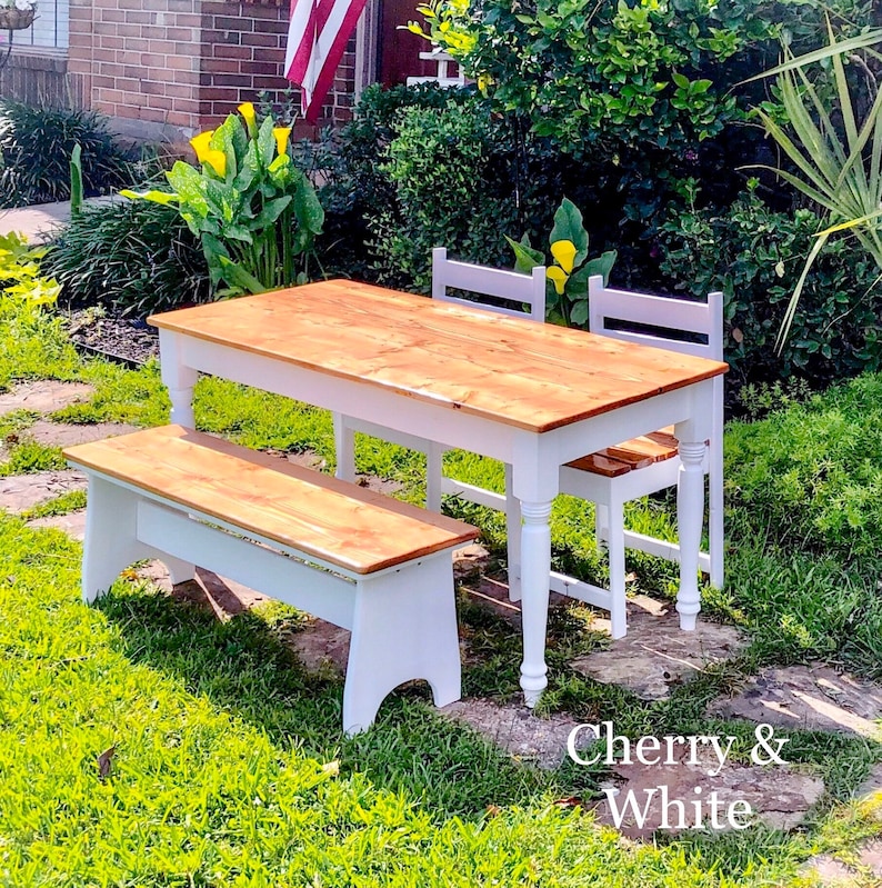 46.5 in Kids Table with chairs and/or bench Height: 22 image 2