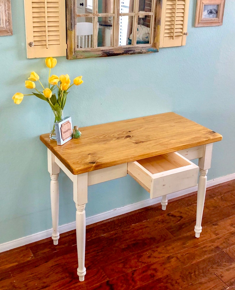 Farmhouse Desk and Bench Etsy