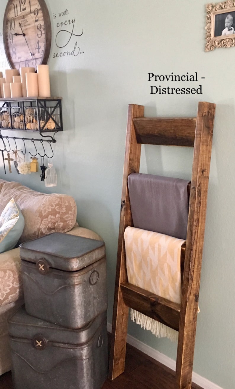 5 Ft Blanket Ladder Quilt Ladder Wood Ladder Blanket Etsy