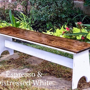 61 in. Kids Farmhouse Table with chairs and/or bench image 8