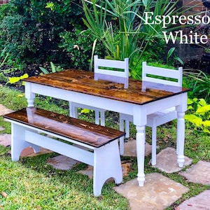46.5 in Kids Table with chairs and/or bench - Height: 22