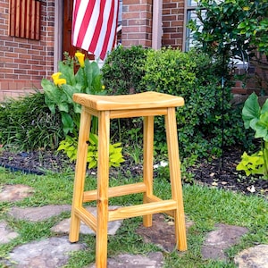 Saddle Seat Bar Stool Seat Depth 9.5 in. image 9