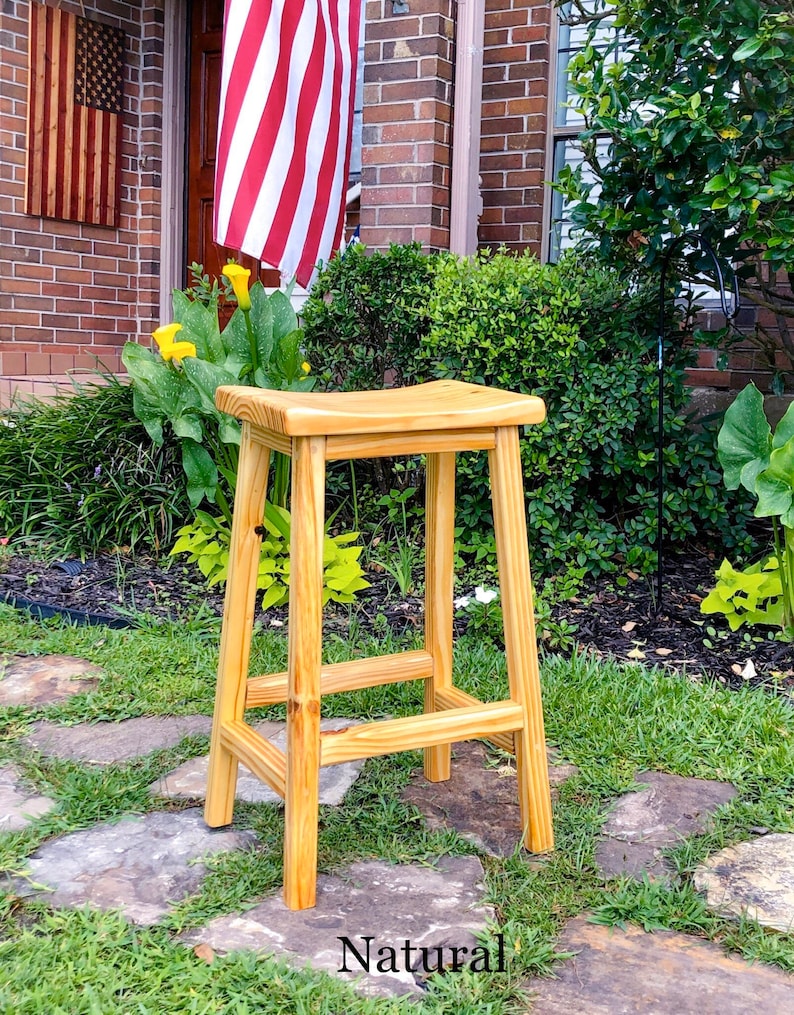 Saddle Seat Bar Stool Seat Depth 9.5 in. image 9