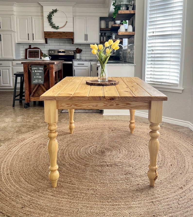 Farmhouse Dining Table - Etsy