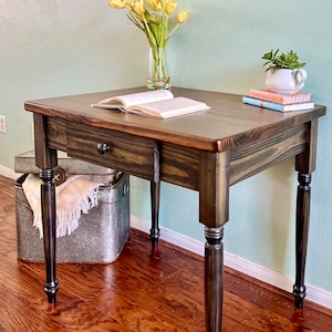 Farmhouse Desk with Center Drawer