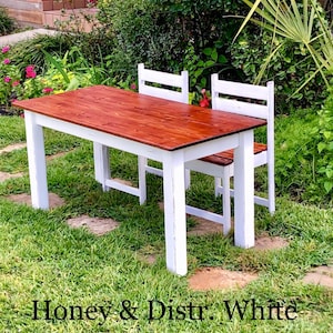 Childrens Table Set with Chairs and/or bench with straight legs