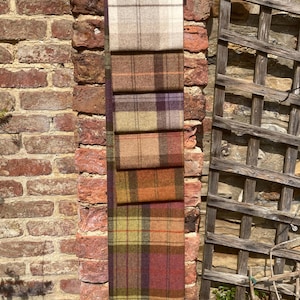 Campioni di tessuto di lana tweed Art of the Loom nuovi 7 pezzi Decorazione per la casa e la vita