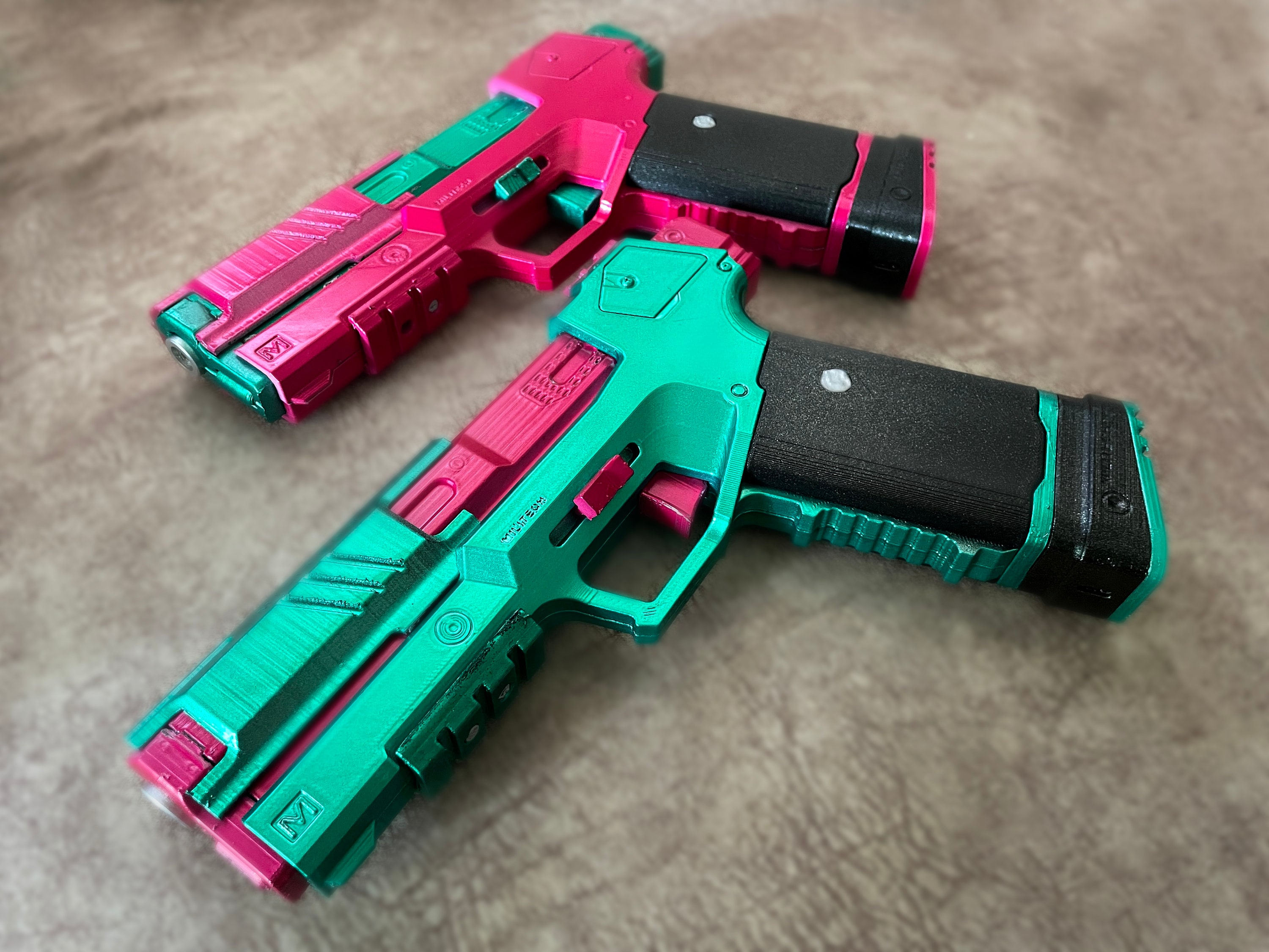Realistic Custom Painted NERF Gun Cosplay/ Halloween Cyberpunk